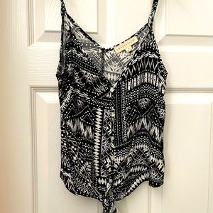 Lovestitch front tie tank top